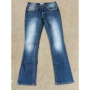 Vigoss Jeans Womens Size 6 Waist 31" Inseam 32 Fit Slim Boot Cut Denim